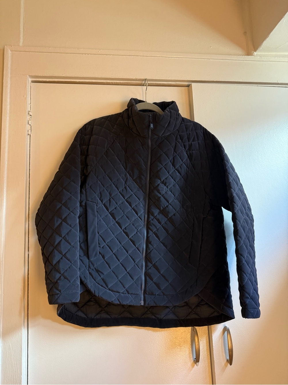Athleta Black Quilted Lightweight Puffer Jacket